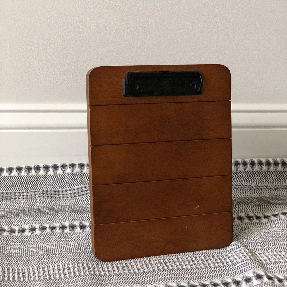Decorative, Wooden Clipboard